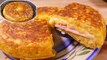Tasty Spanish potato omelette SANDWICH style - easy food recipes for dinner to make at home