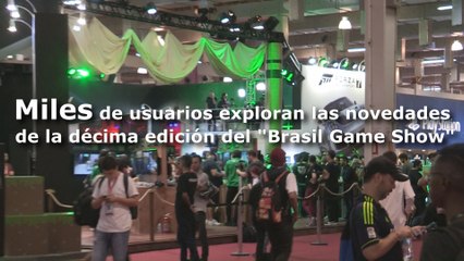 Miles de usuarios exploran las novedades de la décima edición del "Brasil Game Show"