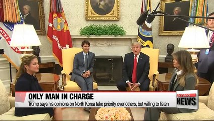 Trump says his attitude on North Korea is the only one that ultimately matters