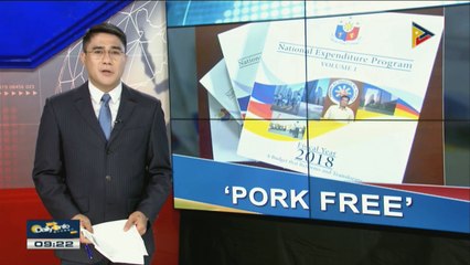 2018 national budget, walang pork barrel funds