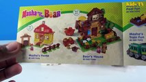 Masha And The Bear Blocks Mega Winter House Construction Lego Toys For Kids Sets