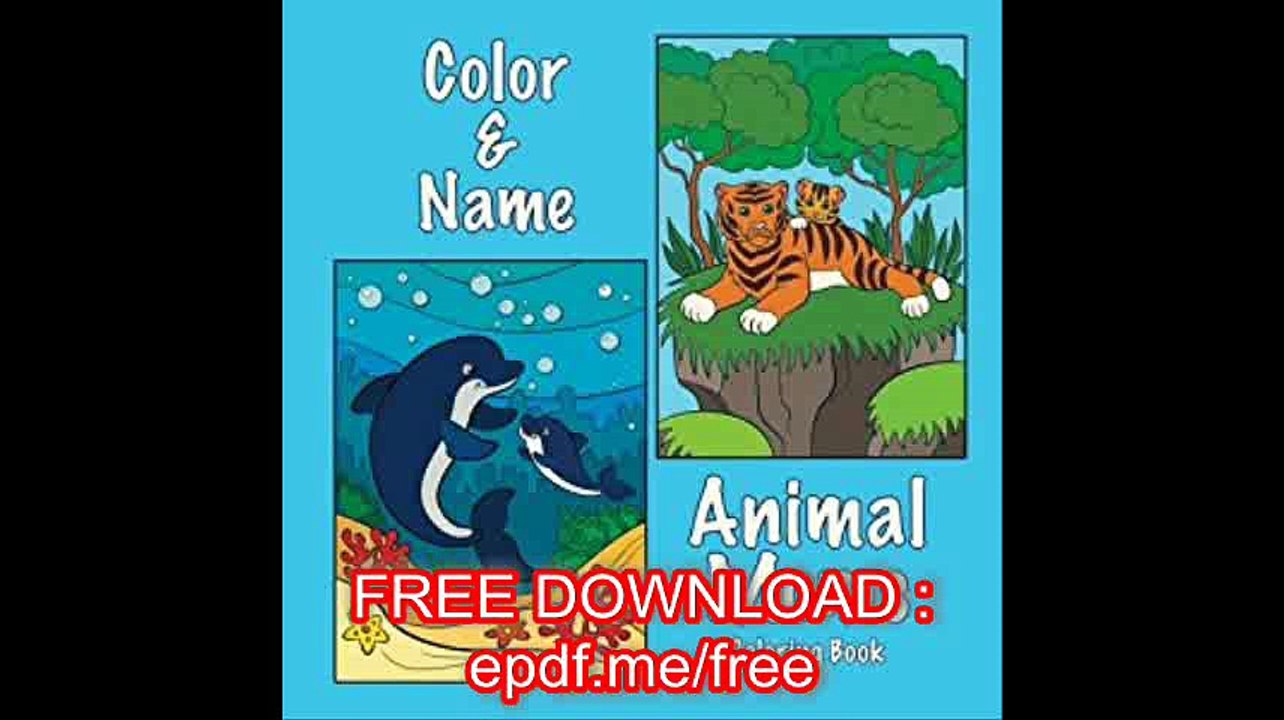 Color & Name Animal Moms Coloring Book