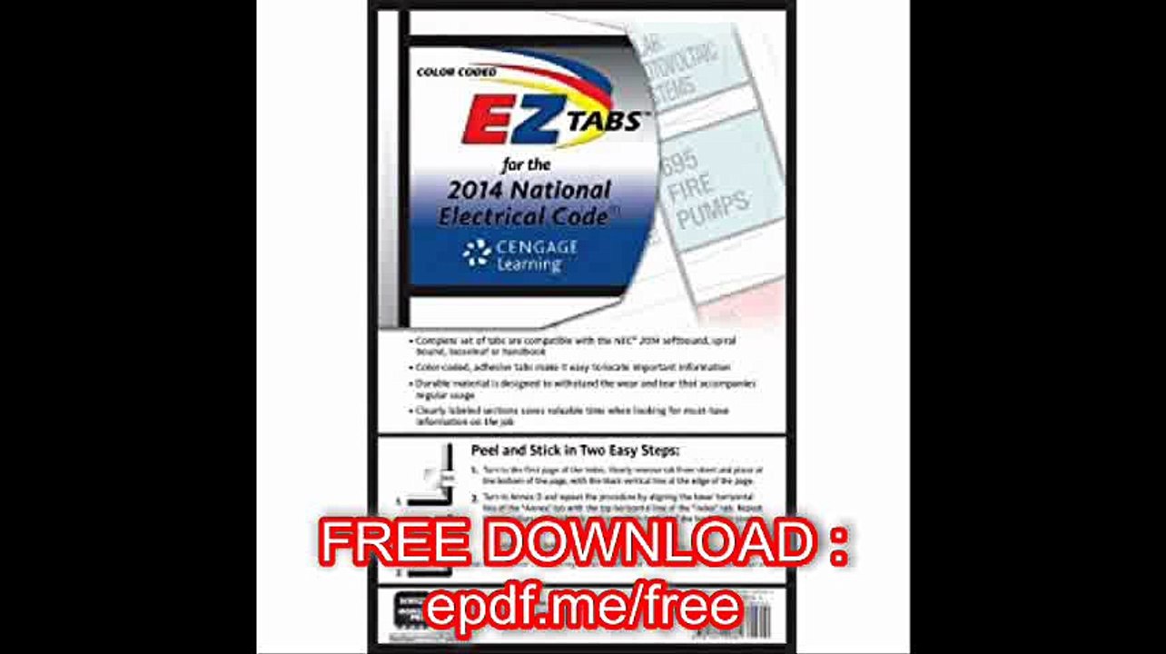 Color Coded EZ Tabs for the 2014 National Electrical Code