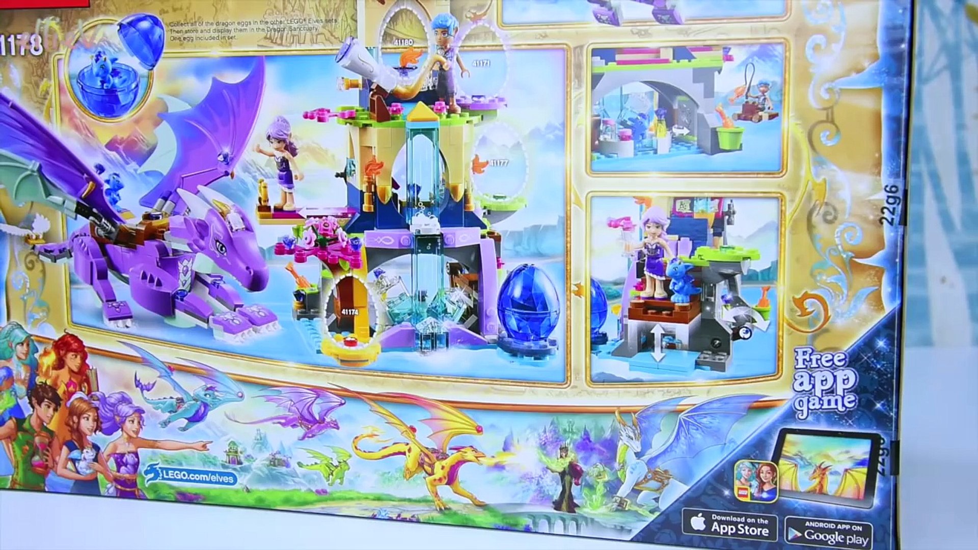 lego elves the dragon sanctuary gust wind dragon part 1 build review silly play kids toys