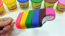 How To Make Play Doh Plastimake Rainbow Ice Cream Clay Learn the Recipe DIY 물라스틱 플레이도우 무지개 아이스크림 만들기