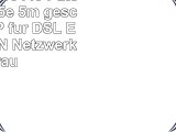 Ligawo 10110440 Patchkabel Cat5e 5m geschirmt FUTP für DSL Ethernet LAN Netzwerk grau