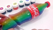 Learn Colors How To Make Real Gummy Rainbow Coca Cola Drinking Water Pudding Jelly Learn the Recipe