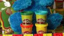 Play-Doh Fun with Numbers, Counting with The Cookie Monster with Play Doh numbers
