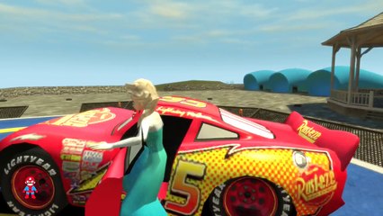 Frozen Elsa Anna Lightning McQueen Wheels on the Bus Nursery Rhymes A+SuperheroSchool