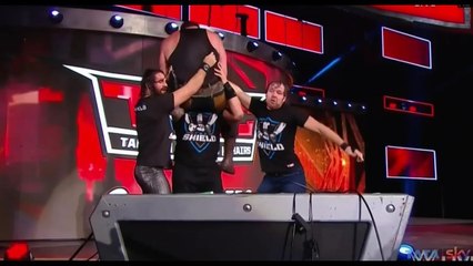 WWE The Shield Reunites and attack Braun Strowman on Raw 9 October 2017 9/10/2017