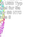 PeziMu USB C Kabel auf USB 20 2M USB Type C Ladekabel für Samsung Galaxy S8 HTC 10 Nexus