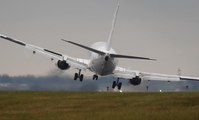 Strong Crosswinds Cause Pilot To Abandon Landing After Shaky Touchdown