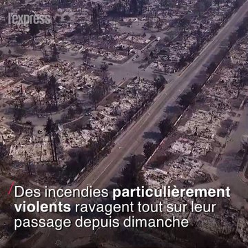 Villes en cendres et paysages de désolation... La Californie vue du Ciel
