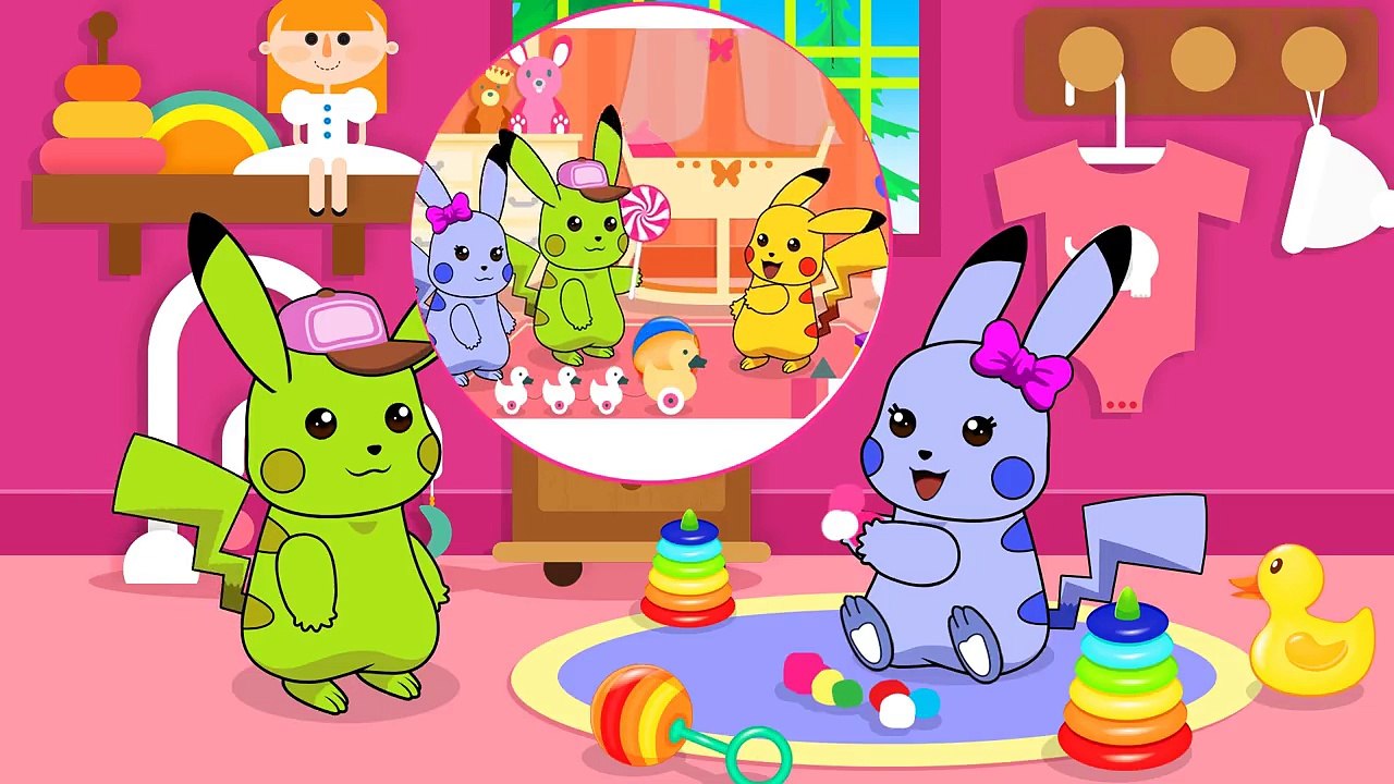 Finger family compilation With Mega Pikachu crying missed his plane, Song for Kids