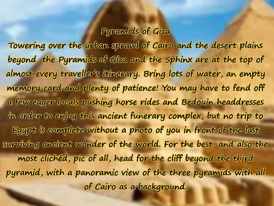 Exciting Things to Do When in Egypt