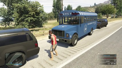 GTA 5 Online LSPD Police Patrol Prisoner Transport to Jail / Police Escort / Kim Kardashian Arrested