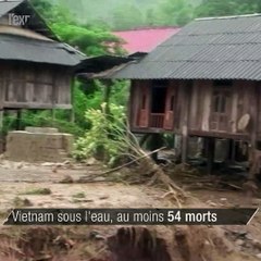 Le Vietnam sous les eaux, au moins 54 morts