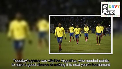 Ecuador suspend five players after Argentina defeat