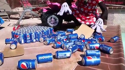 SILLY COKE vs PEPSI CHALLENGE! w/ Spiderman, Minnie Mouse & Hulk in Real Life