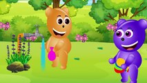 Gummy Mega Bear eating Pepsi Coca Cola and Fanta Lollipop Ice cream Finger Family Rhyme For Kids