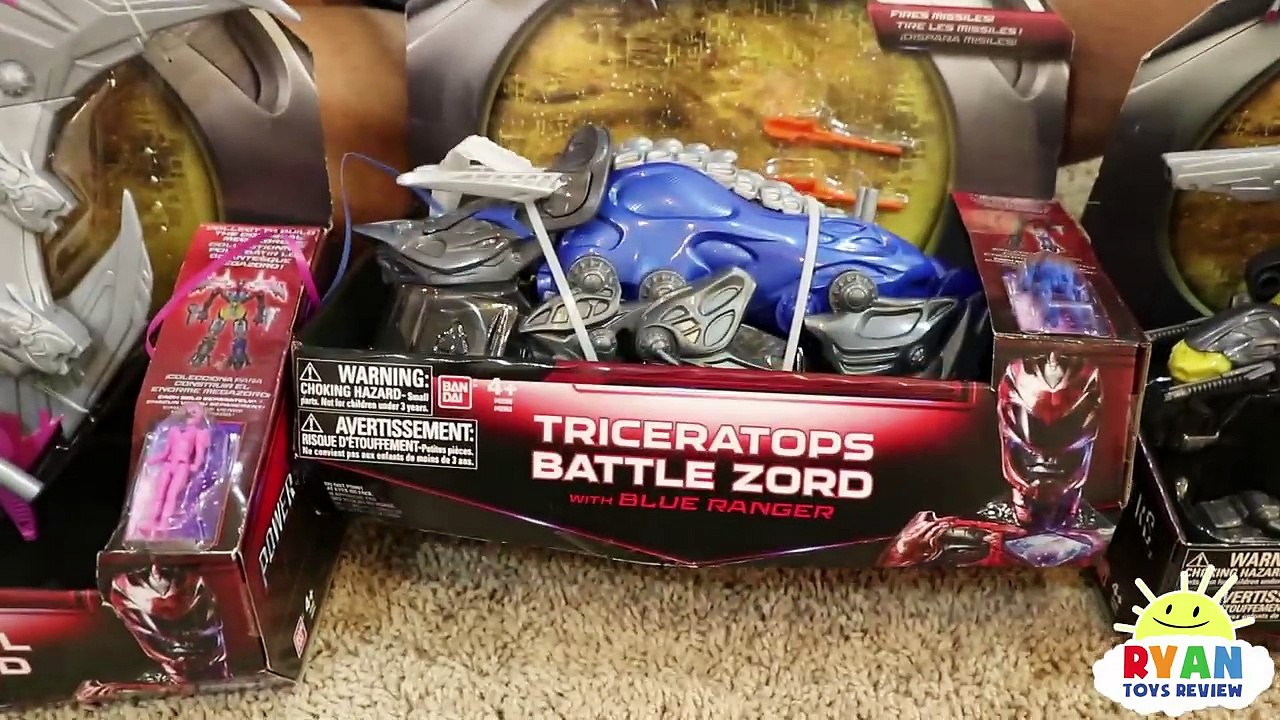 POWER RANGER MOVIE TOYS MEGAZORD Surprise Toys Hunt Giant Life Size Dinosaur Attack Pretend Play