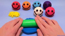 Play Doh Gülen Yüzler ve Fil Ördek Aslan Kalıpları ile İngilizce Renkleri Öğrenin