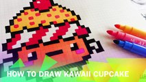 Handmade Pixel Art - How To Draw Kawaii CupCake #pixelart