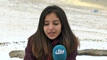 Erzurum’un Yüksek Kesimlerinde Kar Kalınlığı 5 Santimetreyi Buldu