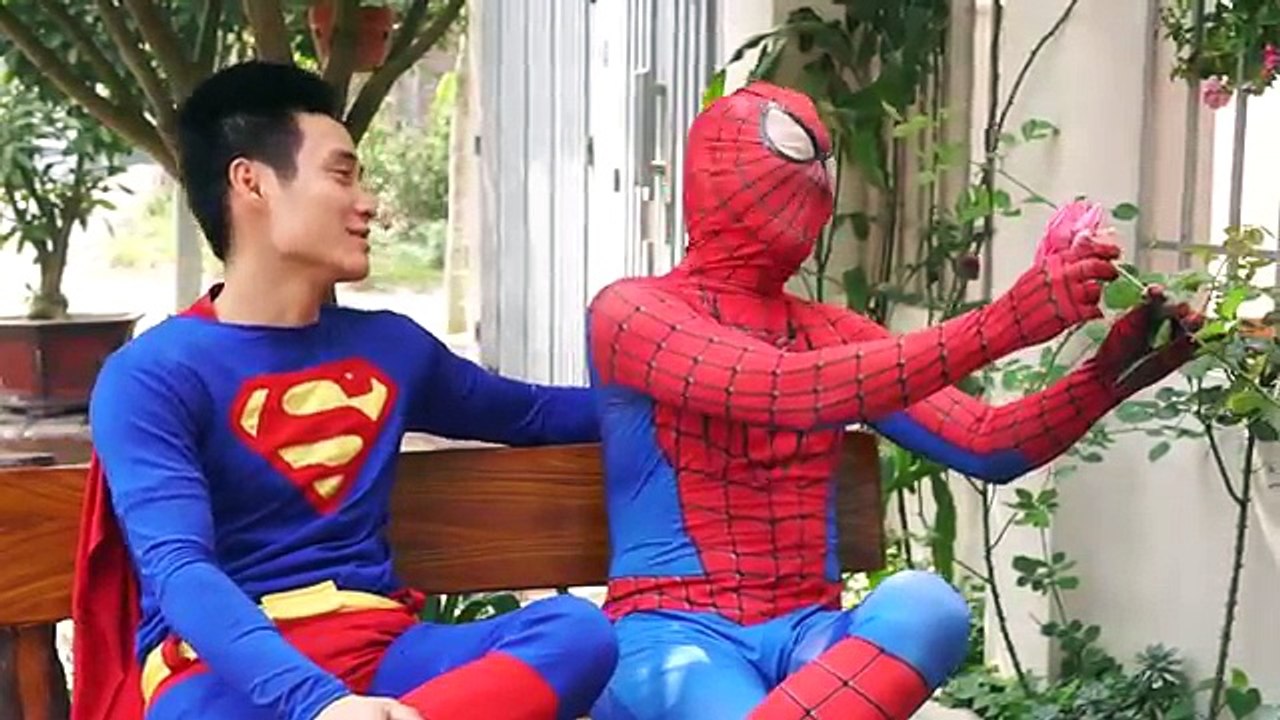 Black Spiderman bitten by Zombie Doctor inject Venom Supermam guns rescue elsa Superhero funny
