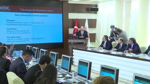 YÖK Başkanı Saraç: (Yükseköğretim Kurumları Sınavı) Sınav Puan Türleri 18'den 5'e İndirilmiştir -...