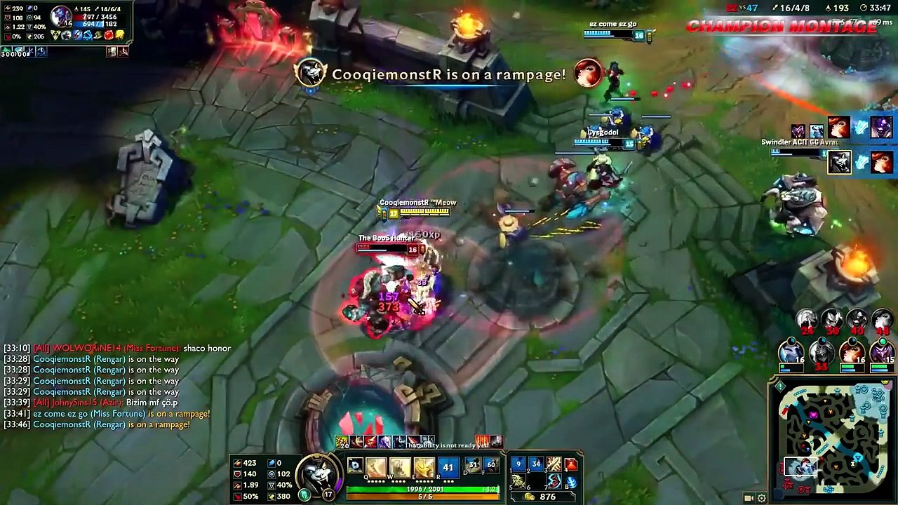 Rengar Montage 2 One Punch Rengar League Of Legends 影片 Dailymotion