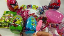 A lot of Lollipops Candy and Surprise Eggs Party Finding Dory SpongeBob Minnie & More