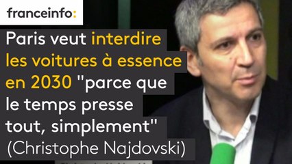 Paris veut interdire les voitures à essence en 2030 "parce que le temps presse tout, simplement"