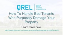 How To Handle Bad Tenants Who Purposely Damage Your Property