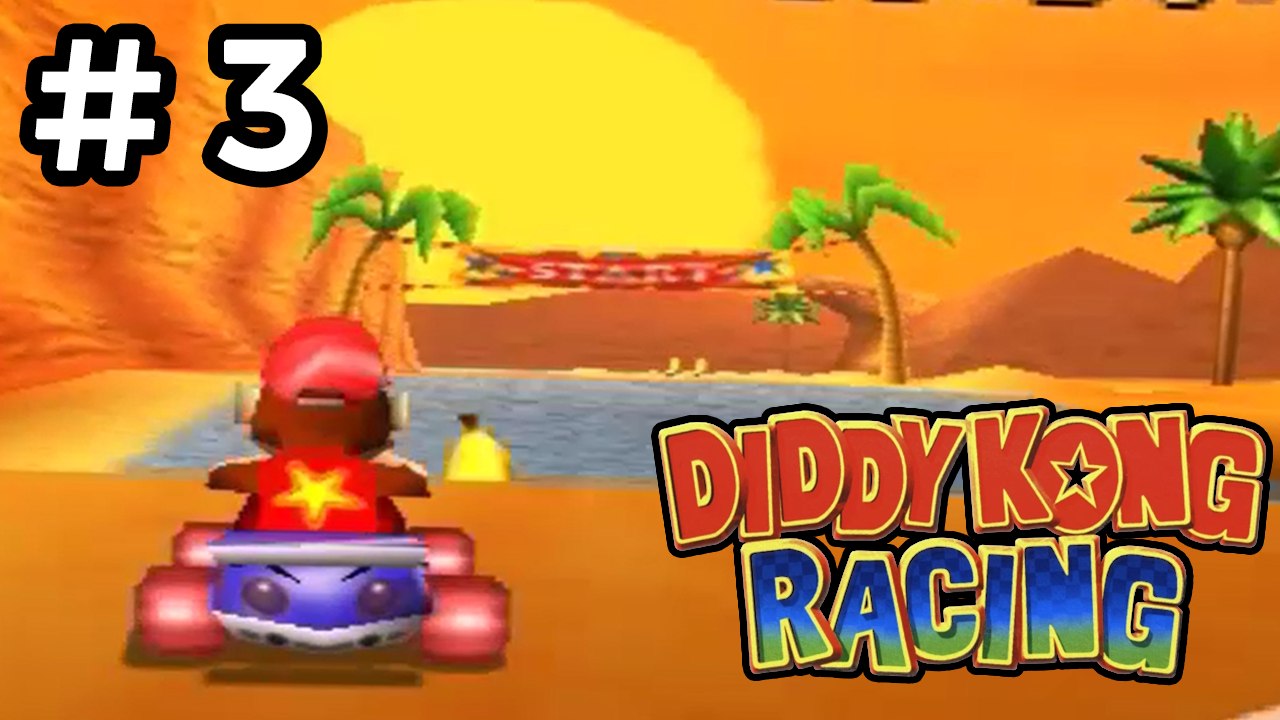 Diddy Kong Racing - #3 [Fossil Canyon] Não atire no dinossauro