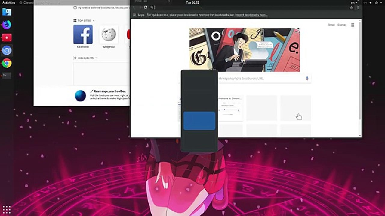 Firefox 58 GTK CSD Vs Chromium 63 GTK Native Controls [Ubuntu 17.10 / GNOME 3.26]