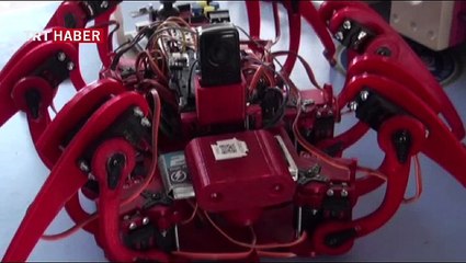 Engelleri kolayca aşan 'Örümcek Robot'