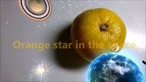 【　宇宙の中のミカン星　】Orange star in the space