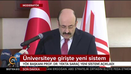 YÖK Başkanı Yekta Saraç açıkladı