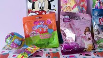 Disney Princess Belle Barbie Minnie Mouse Winx club Lalaloopsy Kinder Surprise Eggs Unboxing