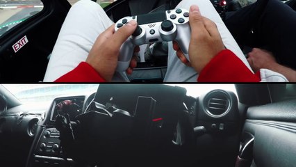 Pilotez une vraie voiture de course avec une manette de PS4 !  Nissan GT-R