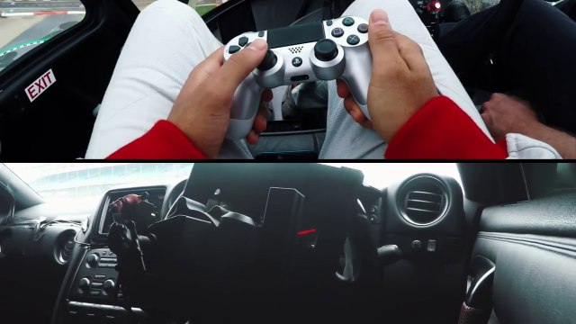 Pilotez une vraie voiture de course avec une manette de PS4 ! Nissan GT-R