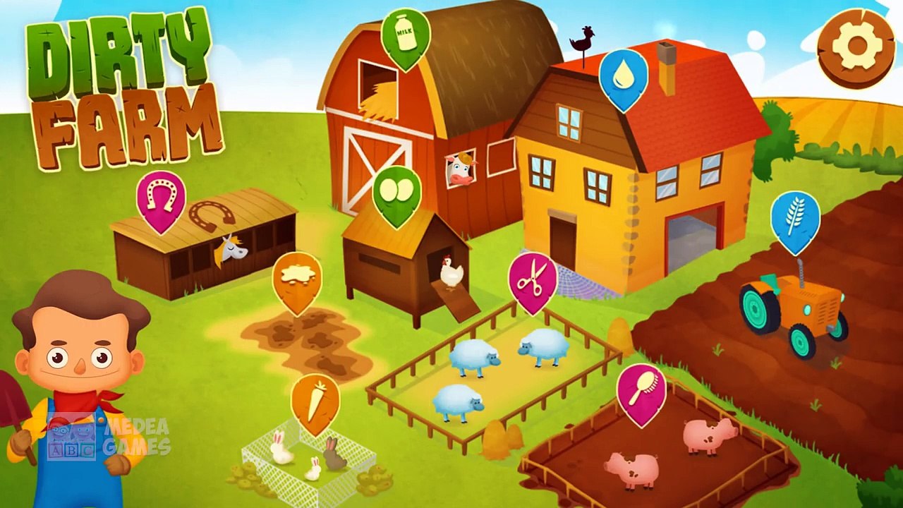 Fun Animals Care - Cleaning & Bath For Farm Animals - Fun Baby Learn Farm Animals & Farm Works