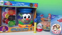 Nemo Color Fun Fish Bowl Learn Colors Aquarium Finding Dory Fish Tank Sounds Toddler Toy Set