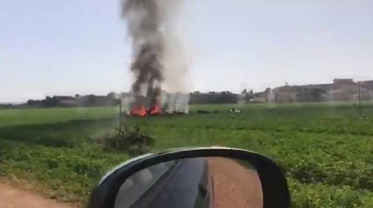 Espagne : un avion militaire s'écrase après un défilé militaire