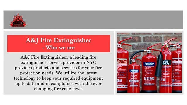 Leading Fire Extinguisher Service in NYC - A&J Fire Extinguisher