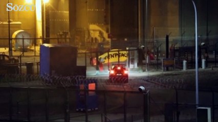 Nükleer santralde havai fişekli greenpeace protestosu
