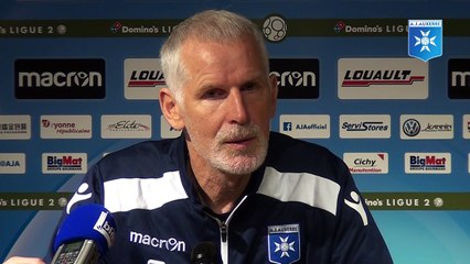 Conférence de presse de Francis Gillot avant Brest - AJA