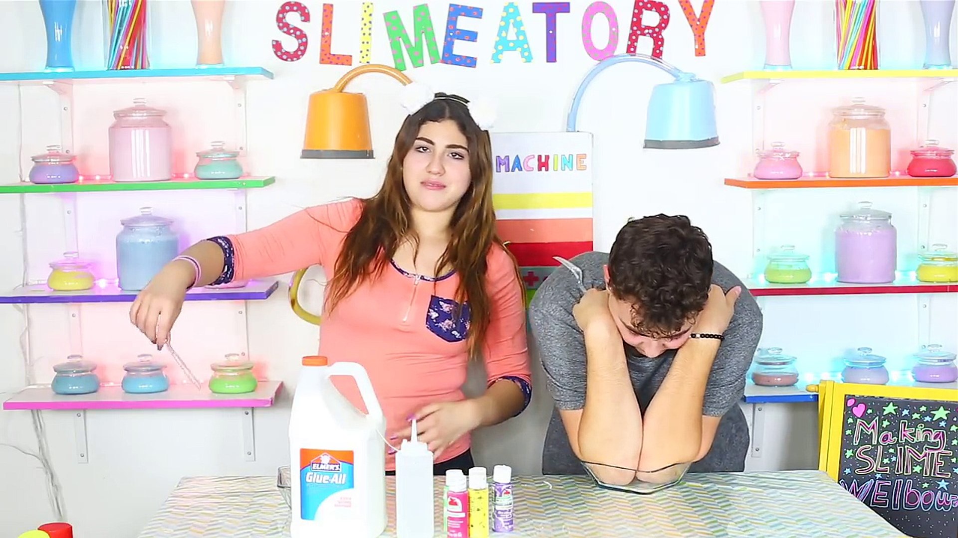 Elbow Slime Challenge Making Slime With Only Your Elbows
