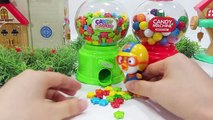 오르비즈 개구리알 껌볼 캔디 머신 뽀로로 자판기 도둑을 잡아라 장난감 놀이 Orbeez Gum Ball Candy Dispenser machine pororo toys